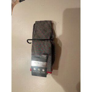 Alfani Mens Printed Socks Grey Red ONE SIZE